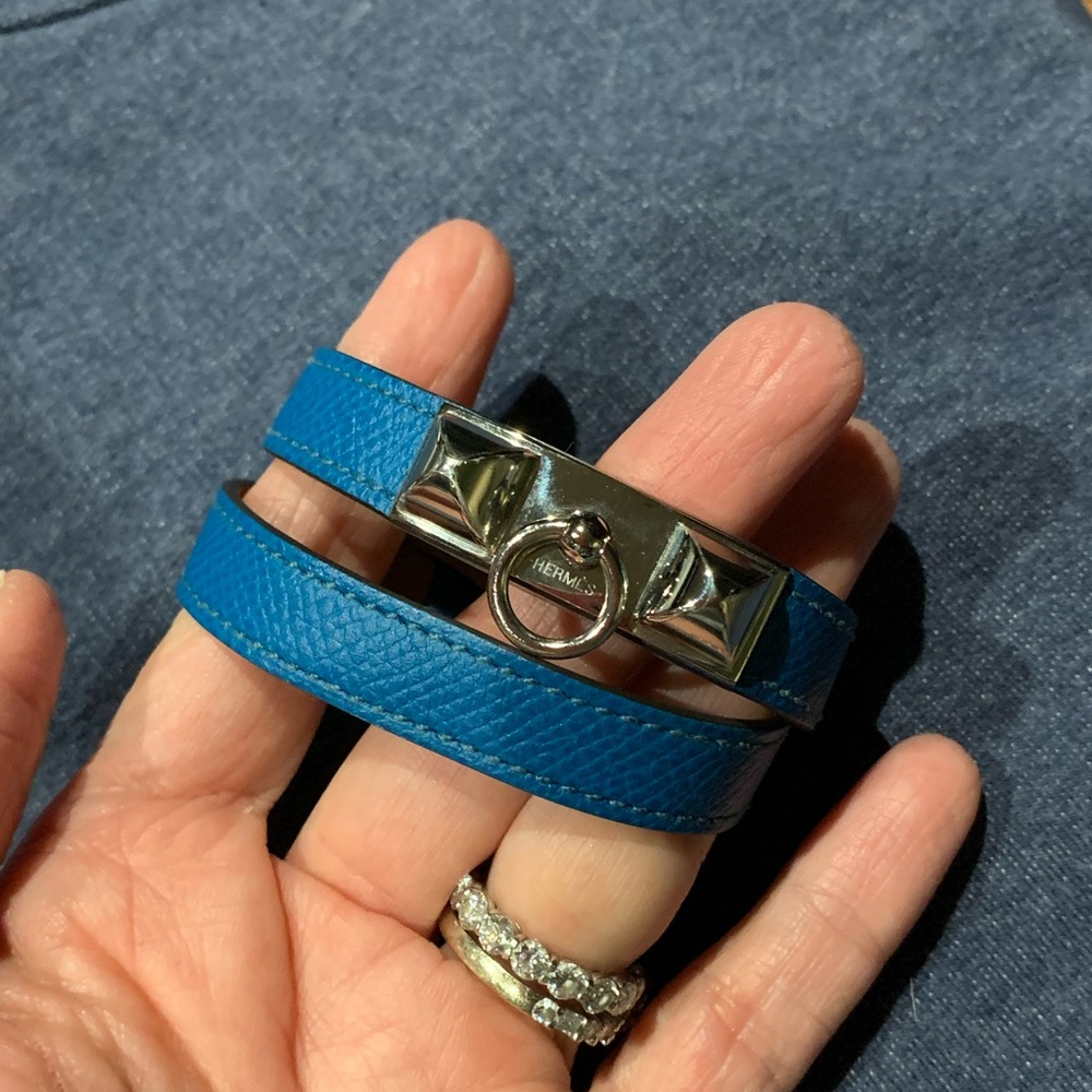 Hermes leather bracelet